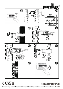 Mode d’emploi Nordlux Kyklop Ripple Lampe