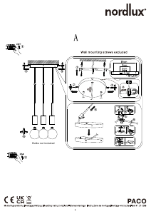 Mode d’emploi Nordlux Paco 3-Spot Lampe