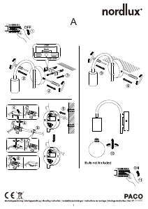 Manual de uso Nordlux Paco Lámpara