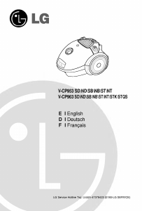 Handleiding LG V-CP973STK Stofzuiger