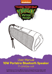 Manual Laser TT-SPK10W-449 Turtles Speaker