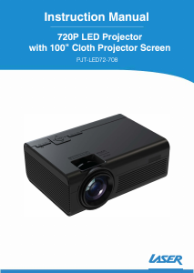 Manual Laser PJT-LED72-708 Projector