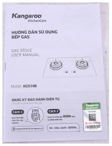 Hướng dẫn sử dụng Kangaroo KG 536B Tarô