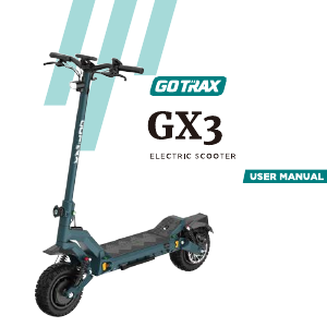 Handleiding GOTRAX GX3 Elektrische step
