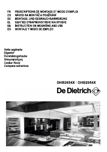 Handleiding De Dietrich DHB2654X Afzuigkap