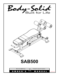 Manual Body-Solid SAB500B Multi-gym