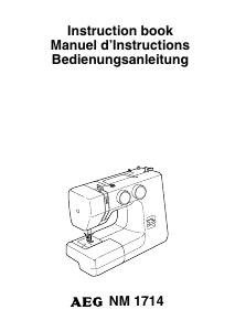 Handleiding AEG NM 1714 Naaimachine