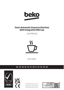 Manual BEKO CEP5304X CaffeExperto Espressor