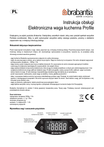 Instrukcja Brabantia Profile Waga kuchenna
