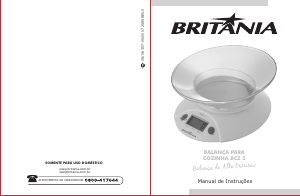 Manual Britania BCZ 5 Balança de cozinha
