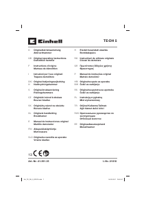 Manuale Einhell TE-DH 5 Martello demolitore