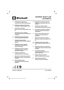 Manuál Einhell AQUINNA 36/38 F LED AUTOMATIC Zahradní čerpadlo