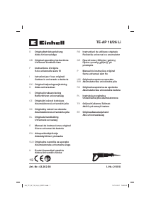 Manuál Einhell TE-AP 18/26 Li Elektrická pila ocaska