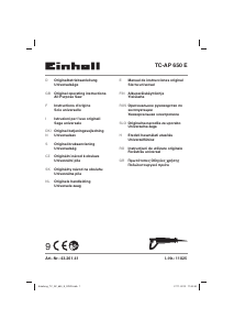 Manual de uso Einhell TC-AP 650 E Sierra de sable