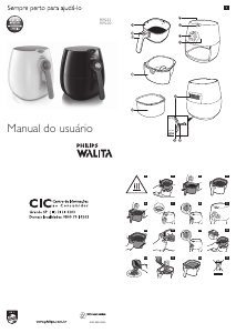 Manual Philips Walita RI9220 Fritadeira