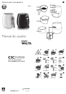 Manual Philips Walita RI9225 Fritadeira