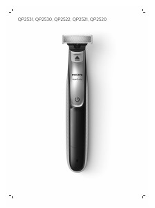 Manual Philips QP2521 OneBlade Máquina barbear