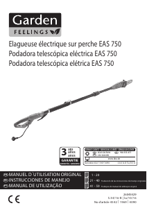 Manual de uso Garden Feelings EAS 750 Sierra de cadena