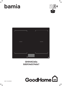 Mode d’emploi GoodHome GHIHAC60A Bamia Table de cuisson