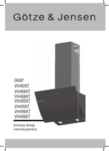 Instrukcja Götze & Jensen VH491KT Okap kuchenny