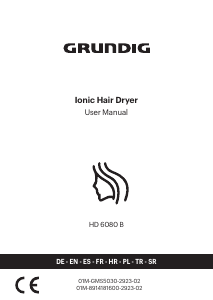 Manual de uso Grundig HD 6080 B Secador de pelo