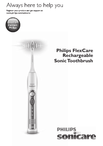 Manual Philips HX6911 Sonicare FlexCare Escova de dentes elétrica