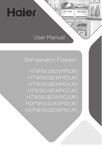 Manual Haier HTW5618ENMG(UK) Fridge-Freezer