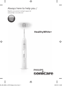 Manual Philips HX8918 Sonicare HealthyWhite+ Electric Toothbrush