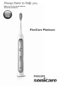 Bruksanvisning Philips HX9111 Sonicare FlexCare Platinum Eltandborste