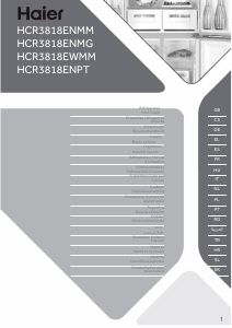 Manual Haier HCR3818ENMG(UK) Combina frigorifica
