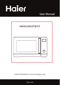 Manual Haier HAMCI29S4TB/ST Microwave