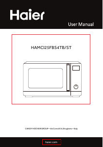 Manual Haier HAMCI25FBS4TB/ST Microwave