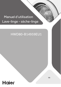 Mode d’emploi Haier HWD80-B14959EU1 Lave-linge séchant