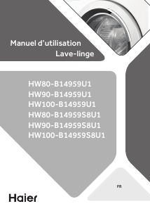 Mode d’emploi Haier HW80-B14959EU1 Lave-linge
