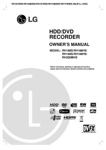 Manual LG RH188HS DVD Player