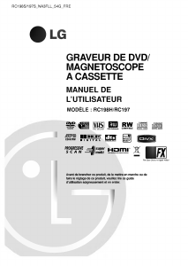 Mode d’emploi LG RC198H Combi DVD-vidéo