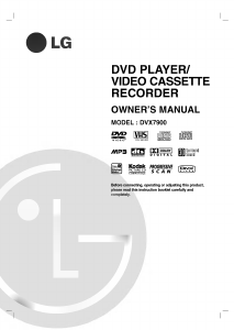 Handleiding LG DVX7900 DVD-Video combinatie