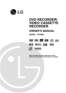 Manual LG RC4830 DVD-Video Combination