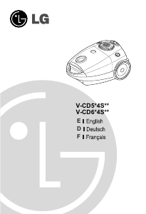 Handleiding LG V-CD604STR Stofzuiger