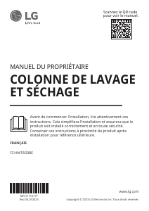 Mode d’emploi LG F214WT8GRBE Lave-linge séchant