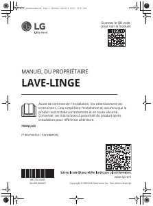 Mode d’emploi LG F94R35WHSA Lave-linge