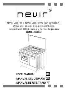 Manual de uso Nevir NVR-CB5PHW Cocina