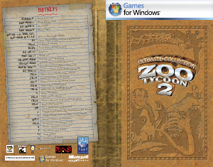 Handleiding PC Zoo Tycoon 2