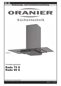 Bedienungsanleitung Oranier Rada 90 S Dunstabzugshaube