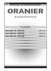 Bedienungsanleitung Oranier KFC 9841 TC Kochfeld