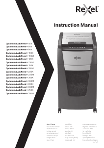 Manual Rexel Optimum AutoFeed+ 750X Destruidora de papel