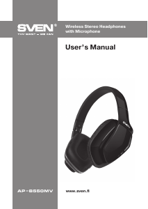 Manual Sven AP-B550MV Headphone