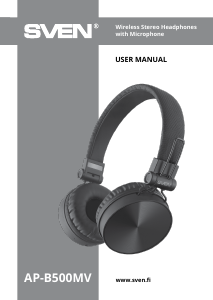 Manual Sven AP-B500MV Headphone