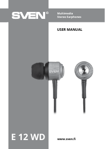 Manual Sven E-12 WD Headphone