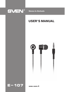 Manual Sven E-107 Headphone